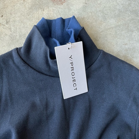 Y/Project Navy Rainbow Turtleneck - Picture 4 of 6